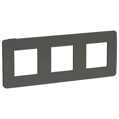 рамка 3-поста, ДЫМЧАТО-СЕРЫЙ/антрацит
