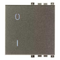 Vimar Клавиша на 2 модуля с симв "O/I",Metal, 19022.99.M Vimar Клавиша на 2 модуля с симв "O/I",Metal, 19022.99.M