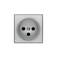 8587 PL - Накладка розетки 8187, серия SKY, цвет серебряный - 2CLA858700A1301 8587 PL - Накладка розетки 8187, серия SKY, цвет серебряный - 2CLA858700A1301