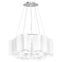 Lightstar 802160 (MD998-6C) Подвес NUBI 6х40W E27 ХРОМ/БЕЛЫЙ (в комплекте)