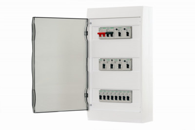 City9 Box корпус навесной с проз. дв. 3ряд/36мод, Systeme Electric, EZ9E312S2SRU