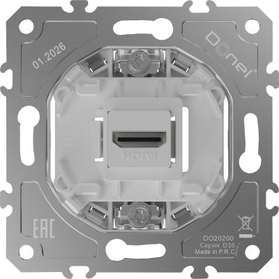 Donel D16  Механизм HDMI 2.0a, разъем Type A 180° 4K  Full HD @ 60 Hz 3D, HDR, DO20200