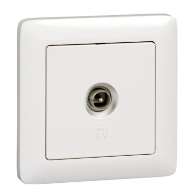 ХИТ С/У РОЗЕТКА телевизионная, БЕЛЫЙ. Россия