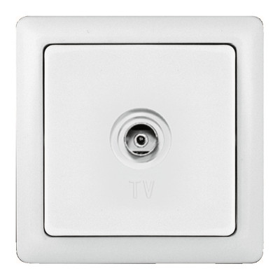 ХИТ С/У РОЗЕТКА телевизионная, БЕЛЫЙ. Россия