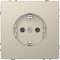 D-Life Розетка 2К+З 16 А, 250 В~, со шторками , винт. зажим., сахара
