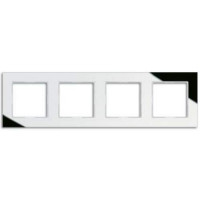 Рамка для вертикальной и горизонтальной установки, 4 поста; стекло; серебряный(зеркальный); A CREATION, AC584GLSI Рамка для вертикальной и горизонтальной установки, 4 поста; стекло; серебряный(зеркальный); A CREATION, AC584GLSI