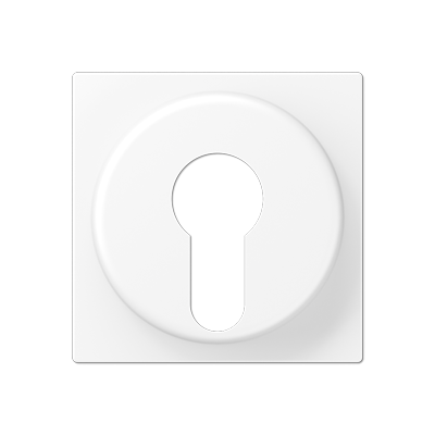 Накладка на выключатель замочного механизма; термопласт; белый матовый, A528PLWWM