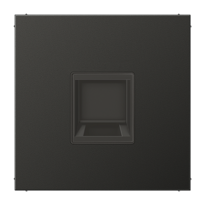 Плата (фиксация защёлкиванием) для одного модуля; металл; антрацит, AL1969-1WEAN