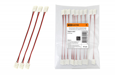 Коннектор для гибкого соединения двух светодиодных лент шириной 8 мм, TDM Electric, SQ0331-0037