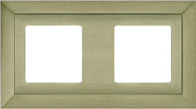FD01252NS Fede Barcelona Рамка 2-ная, Nickel Satin