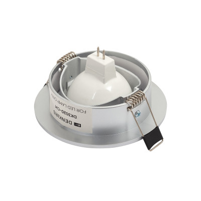 Denkirs DK3020-CM Встраиваемый светильник, IP 20, 10 Вт, GU5.3, LED, серый, пластик