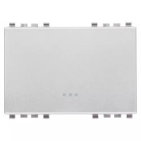 Vimar Клавиша на 3 модуля ,серебро матовое, 20023.N