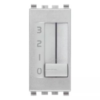 Vimar Коммутатор движковый 1P 6(2)A ,серебро матовое, 20095.N