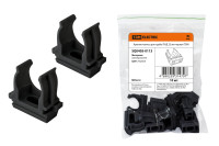 Крепеж-клипса для трубы ПНД 25 мм черная TDM Electric, SQ0405-0113