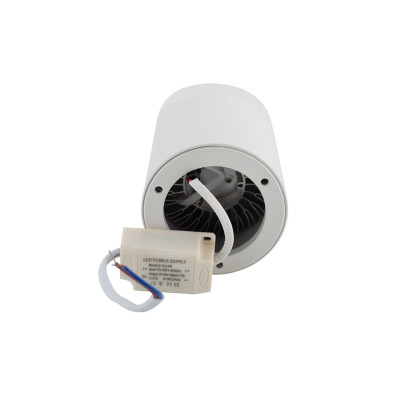 Denkirs DK4010-WH Светильник накладной IP 20, 10 Вт, LED 3000, белый, алюминий