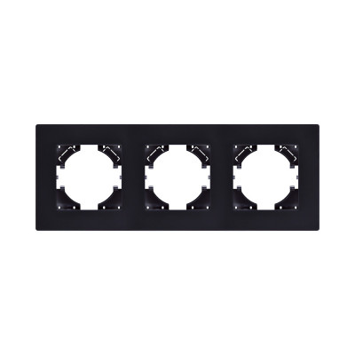 Рамка 3-постовая, черный Kollinger Aspekt AT3BK