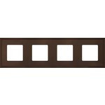 FD01604MK Fede FD01604MK Рамка на 4 поста гор./верт., цвет moka