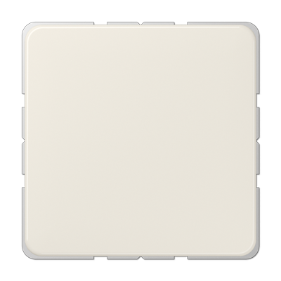 Крышка без отверстий, фиксация защёлкиванием, для произвольных вырезов (либо использование в качестве заглушки), возможно IP44; термопласт; слоновая кость; CD500, 594-0