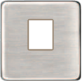 FD04317NS-A Fede Fede Плата монтажная Multimedia для 1-го разъёма, Nickel Satin/беж.