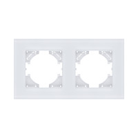 Рамка 2-постовая, стекло белый Kollinger Reflex MG RM2WH Рамка 2-постовая, стекло белый Kollinger Reflex MG RM2WH