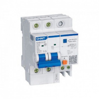 Chint Диф. автомат NXBLE-40 1P+N 20А, х-ка C 30мА, электронный тип AС, х-ка C, 4,5кА (R), 821076