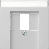 0876015 Gira Накладка телефонной розетки TAE+Стерео+USB с полем для надписи 0876015 Gira Накладка телефонной розетки TAE+Стерео+USB с полем для надписи