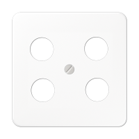 Крышка для SAT-TV-розетки с 4-мя гнездами; белая, CD561-4SAT1WW Крышка для SAT-TV-розетки с 4-мя гнездами; белая, CD561-4SAT1WW