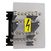 Legrand Распределительный блок со ступенчато расположенными шинами - 125 A - 1 вводной и 5 отводных зажимов, 037430