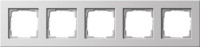 215201 - Gira E22 Рамка на 5 постов, глянцевый белый