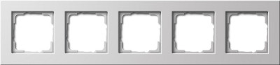 215201 - Gira E22 Рамка на 5 постов, глянцевый белый