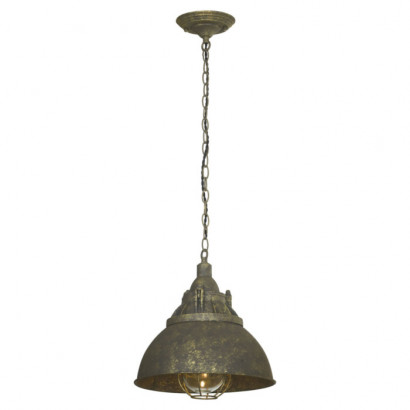 LUSSOLE ELMONT Подвесной светильник, цвет основания - коричневый, плафон - стекло (цвет - прозрачный), 1x60W E27, LSP-9897G