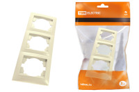 Рамка 3-х постовая вертикальная сл. кость "Лама" TDM Electric, SQ1815-0134