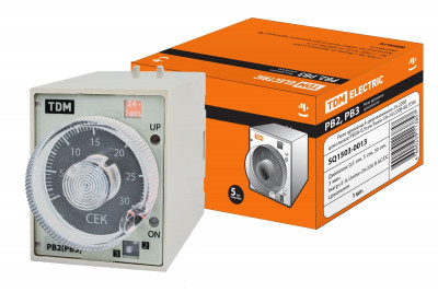 Реле времени РВ3A-0,5сек/3мин-5A-24/220В-8Ц TDM Electric, SQ1503-0013