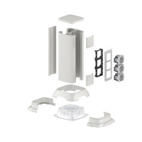 ДКС Миниколонна алюминиевая 0,35 м, цвет светло-серебристый металлик, 19531 ДКС Миниколонна алюминиевая 0,35 м, цвет светло-серебристый металлик, 19531