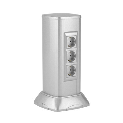 ДКС Миниколонна алюминиевая 0,35 м, цвет светло-серебристый металлик, 19531