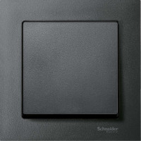 Выключатель 1-клавишный, цвет - антрацит,  серия M-Pure