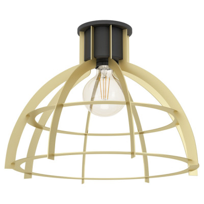 43766 Потолочный светильник STYLLINGTON, 1Х40W, E27, H315, ?415, сталь, черный, золотой