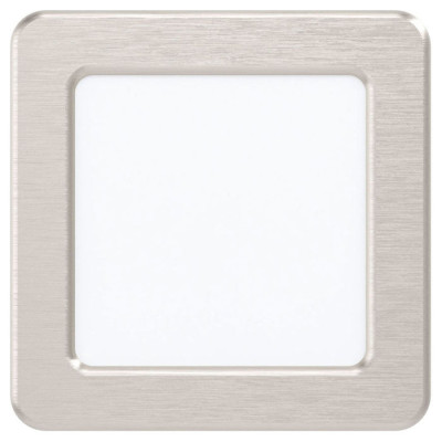 99167 Светодиод. встраив. светильник FUEVA 5, 5,5W (LED), 117х117, ET26, 650lm, 3000K, сталь, никель