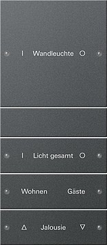 220428 Gira Набор клавиш 4-клав. (1+3), ГРАВИРОВКА 220428 Gira Набор клавиш 4-клав. (1+3), ГРАВИРОВКА