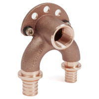 Проточный настенный угольник 20/16-Rp 1/2 короткий RX+