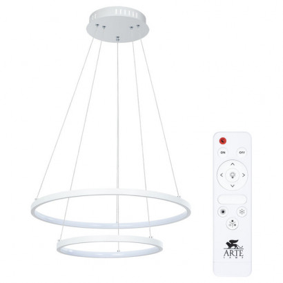 Arte Lamp FRODO, Светильник подвесной, цвет арматуры - белый, цвет плафона/декора - белый, 1x65W LED, A2197SP-2WH