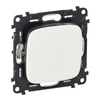 Valena ALLURE.Выключатель 10АХ 250В с лицевой панелью.Безвинтовые зажимы.Белый Valena ALLURE.Выключатель 10АХ 250В с лицевой панелью.Безвинтовые зажимы.Белый