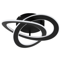 99395 Светод. потолочный светильник ROLIMARE, 35W(LED), ?490, H110, 5500lm, 4000K, алюминий, черный/