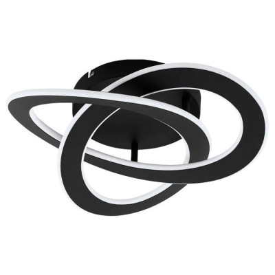 99395 Светод. потолочный светильник ROLIMARE, 35W(LED), ?490, H110, 5500lm, 4000K, алюминий, черный/