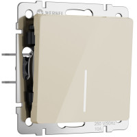 Werkel W1112143/ Выключатель одноклавишный проходной с подсветкой (айвори акрил), a064055