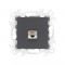 Simon Розетка RJ45 кат 5e UTP, графит, 2410598-038