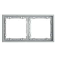 Рамка пластиковая VOLTUM S70 на 2 поста, (серый), VLS100216
