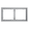 Рамка пластиковая VOLTUM S70 на 2 поста, (серый), VLS100216