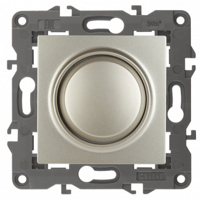 ЭРА 14-4101-04 Elegance Шампань Светорегулятор поворотно-нажимной, 400ВА, 230В