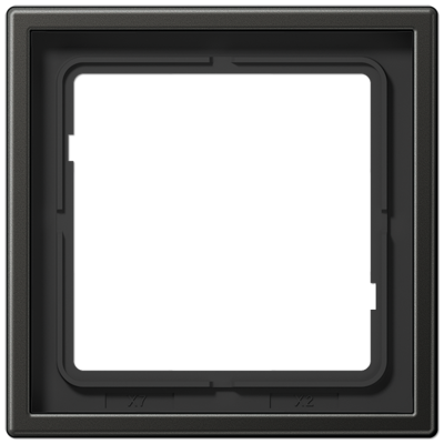 Рамка для вертикальной и горизонтальной установки, 1 пост; металл; антрацит; Aluminium, AL2981AN